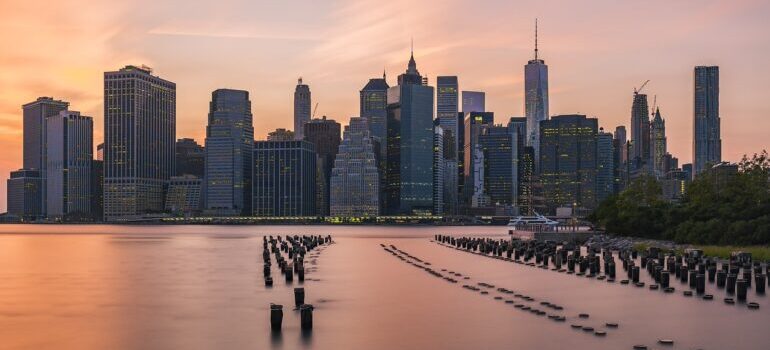 A view of Manhattan. 