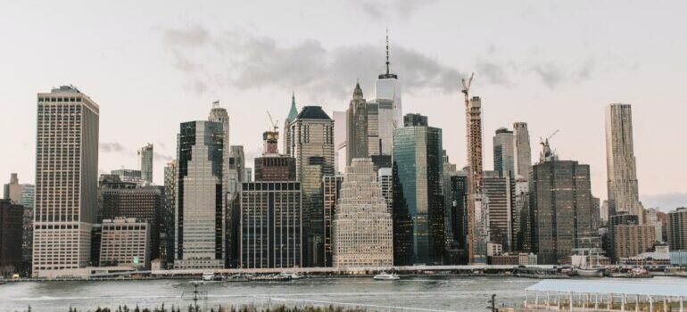 The NYC skyline.