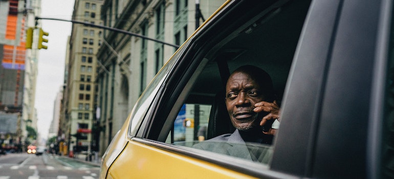 a man in the cab